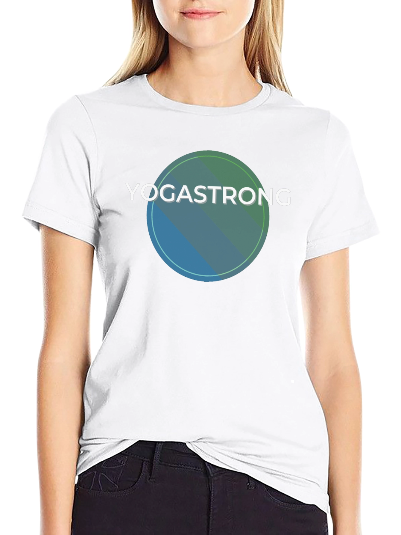 YogaStrong Black T-Shirt - Comfort & Style