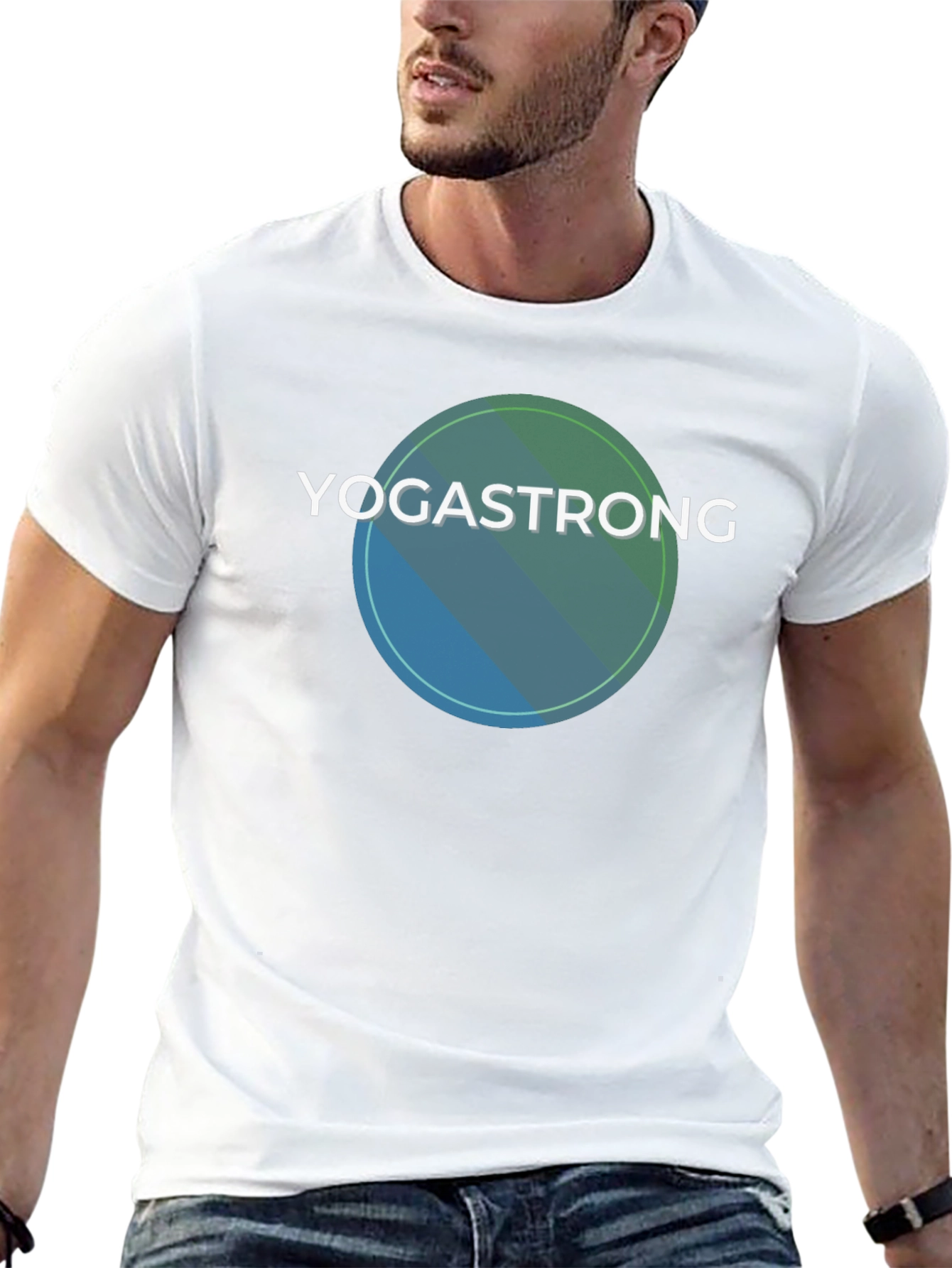 YogaStrong Black T-Shirt - Comfort & Style