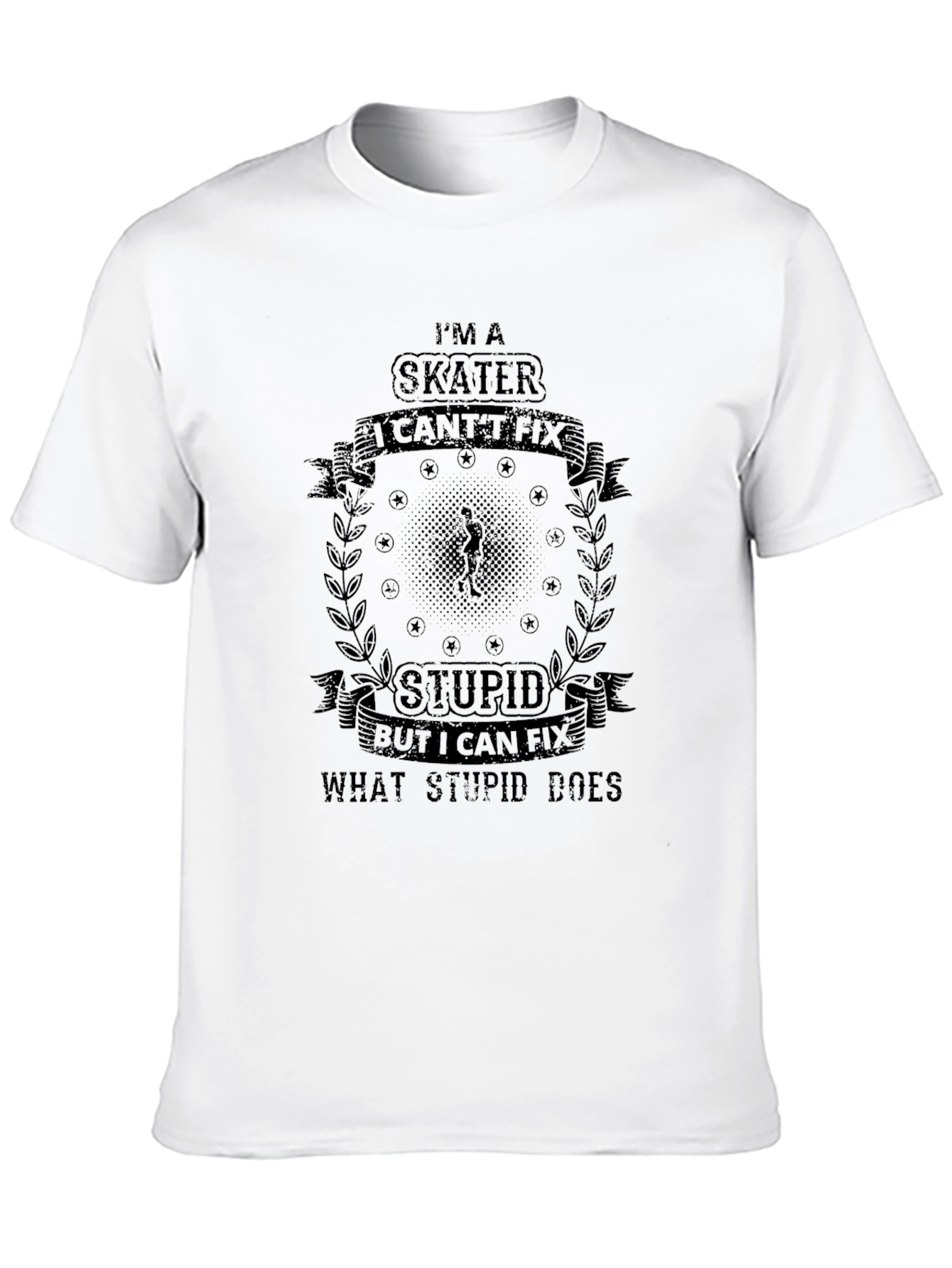 Skater Fix Stupid Black T-Shirt