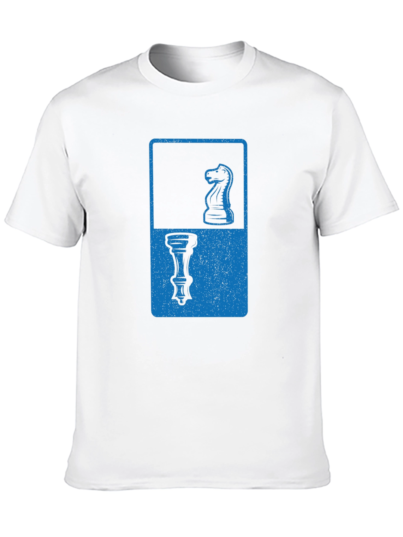 Chess Piece Graphic Tee - Knight & Rook Design