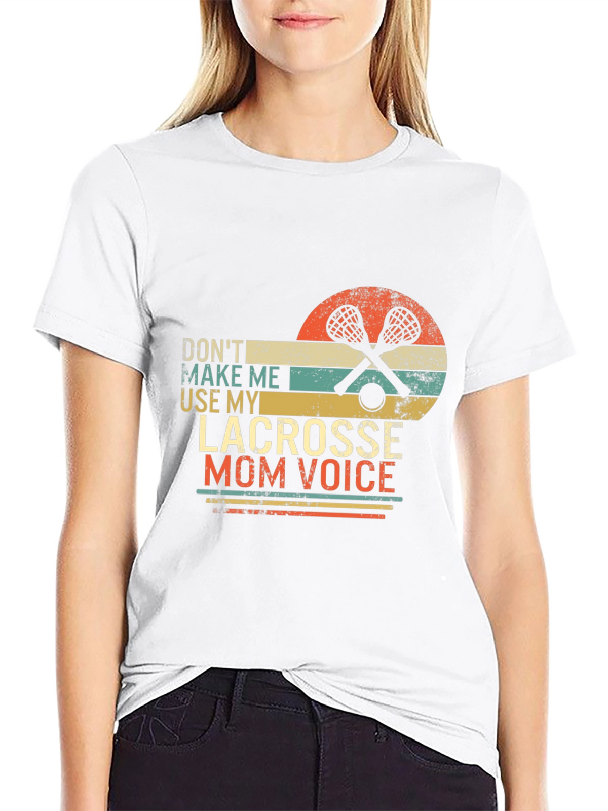 Lacrosse Mom Voice Graphic Tee