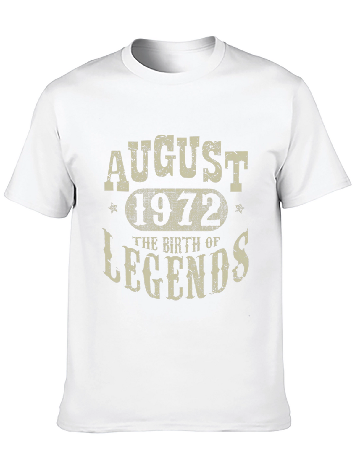 August 1972 Birth of Legends Black T-Shirt