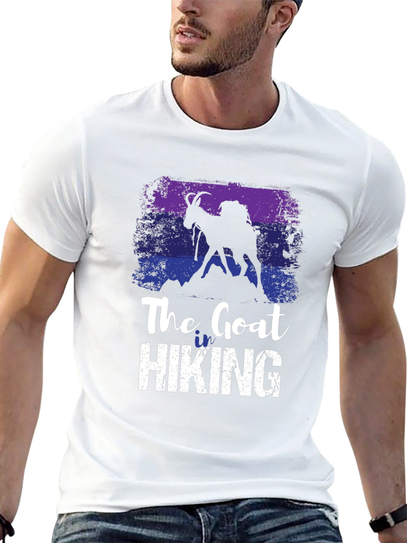 The Goat Hiking Black T-Shirt