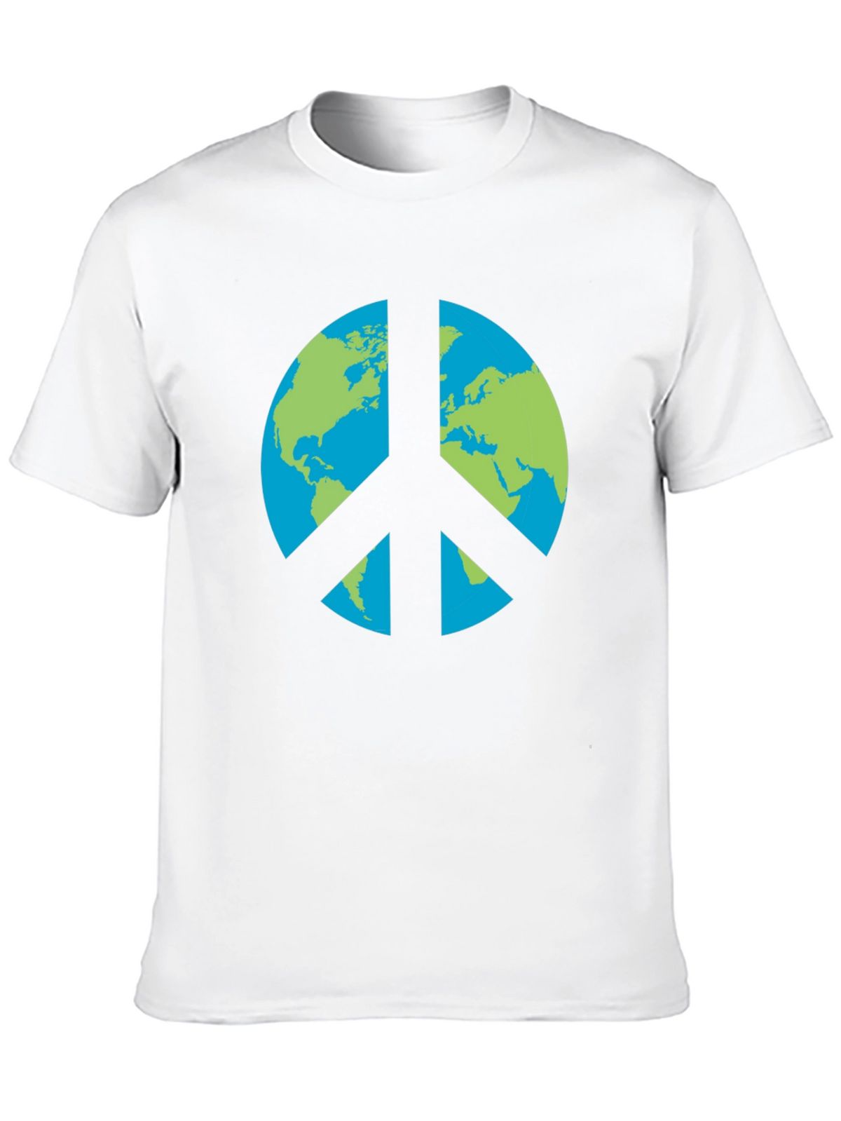 Earth Peace Sign Graphic T-Shirt