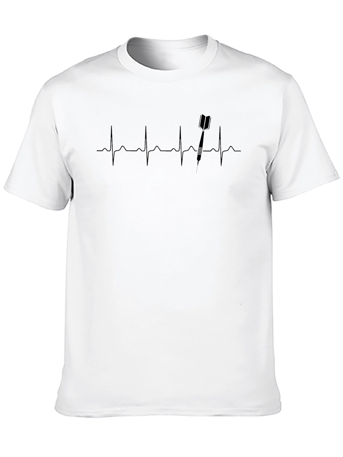 Darts Heartbeat T-Shirt - Stylish Dart Player Tee