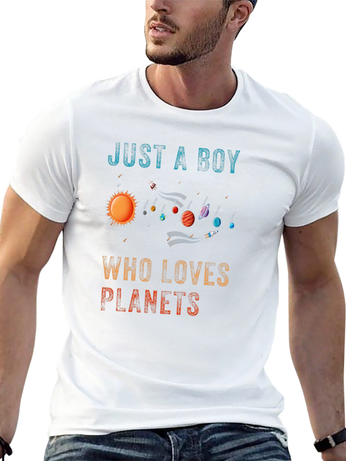 Just A Boy Who Loves Planets T-Shirt