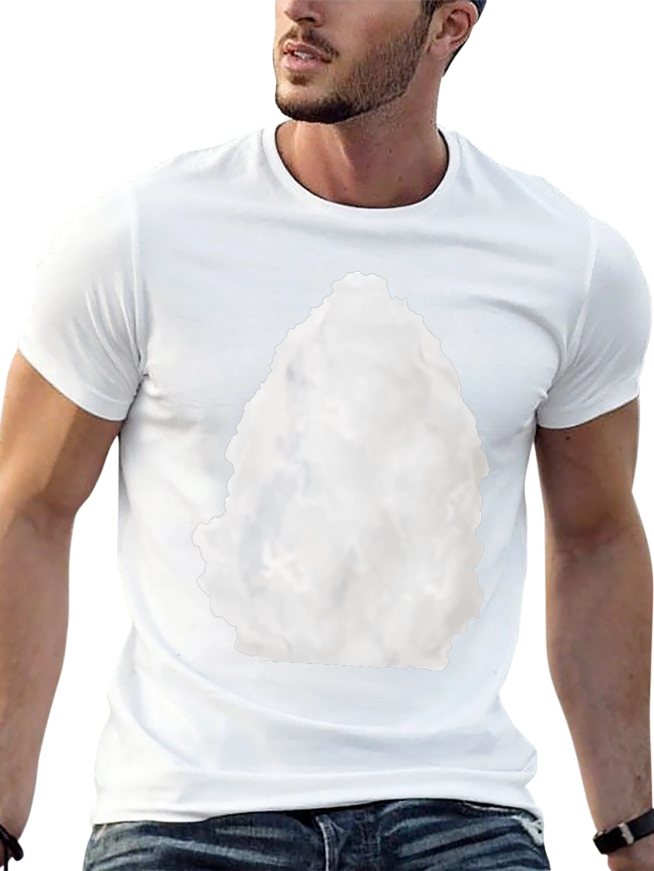 Abstract Graphic Black Crewneck T-Shirt