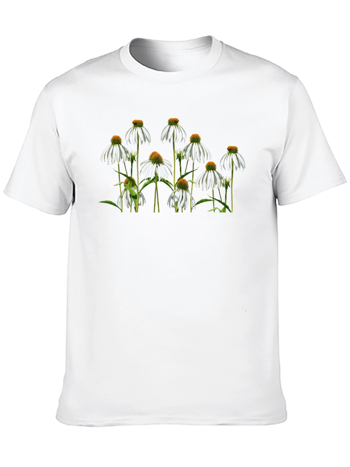 Floral Print Black T-Shirt: Elegant Style