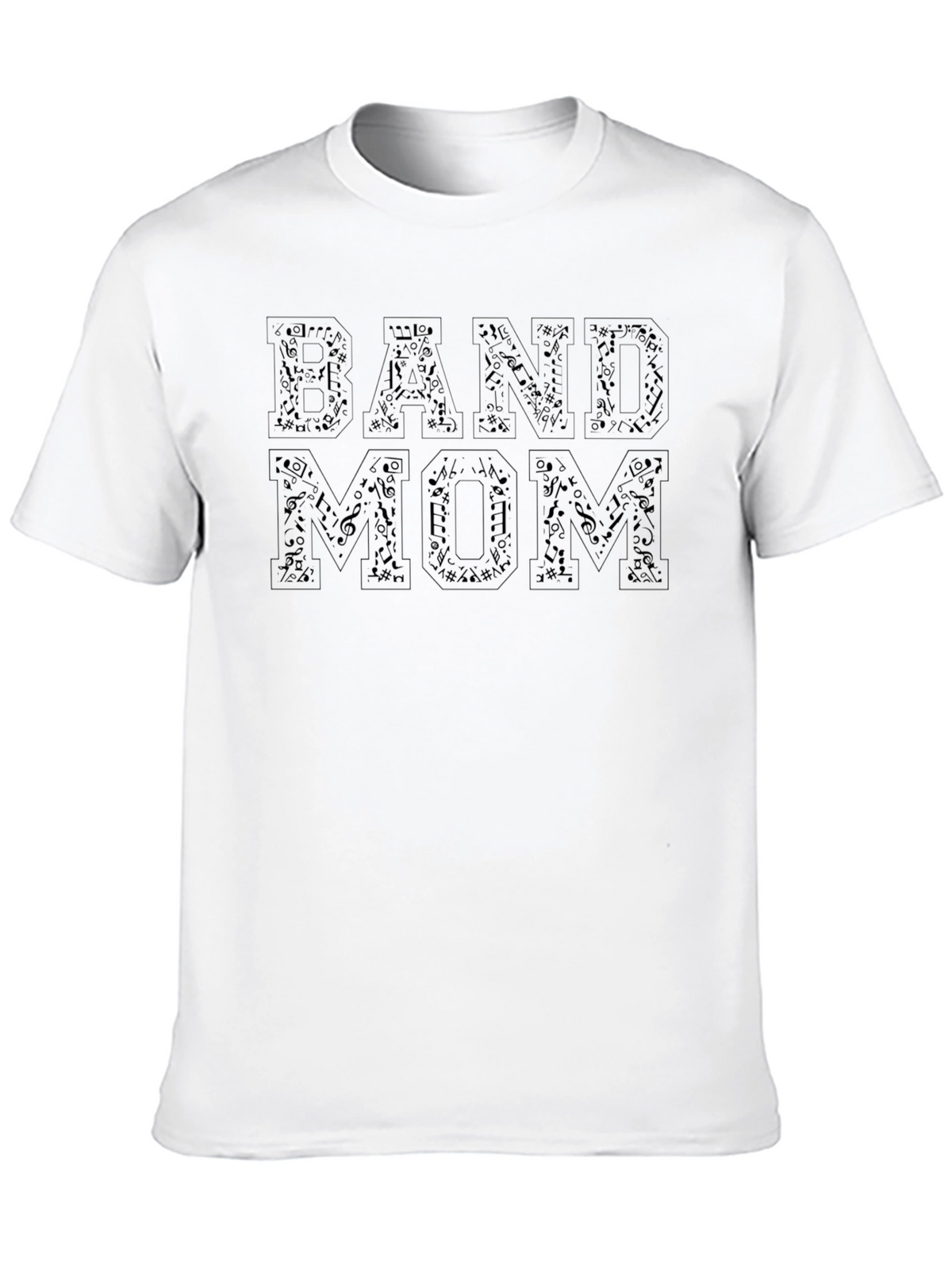 Band Mom T-Shirt: Music Notes Design