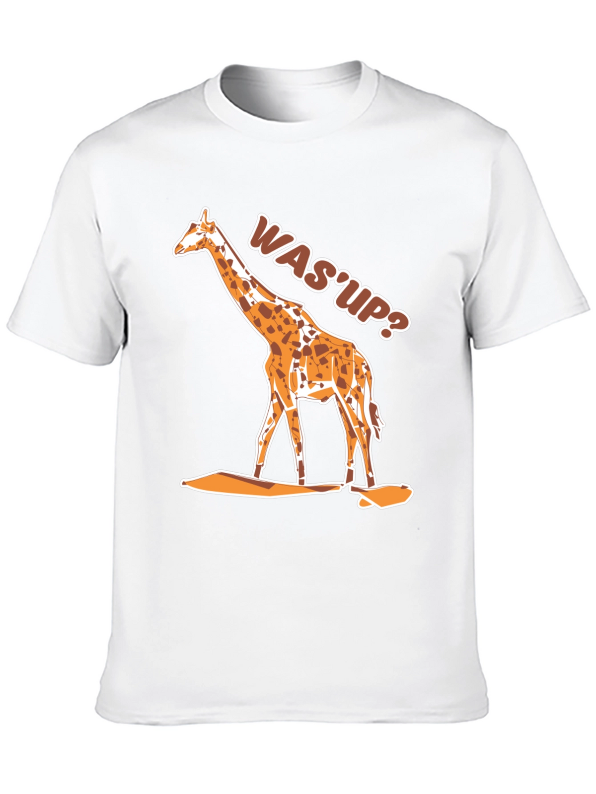 Giraffe WasUp Graphic Tee - Black T-Shirt