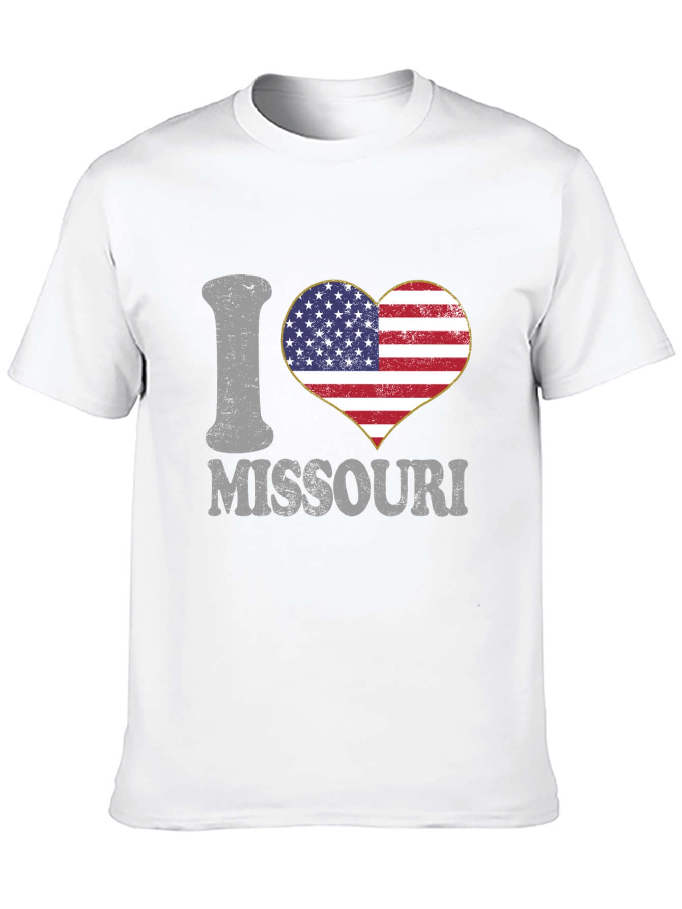 I Heart Missouri Patriotic Graphic T-Shirt