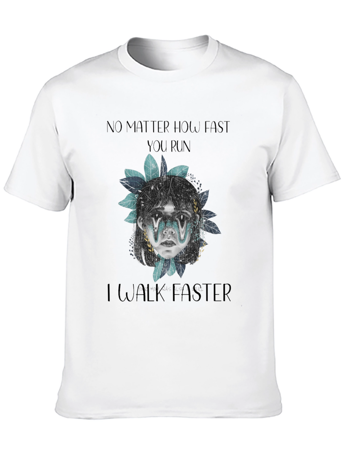 Humorous I Walk Faster Graphic Tee