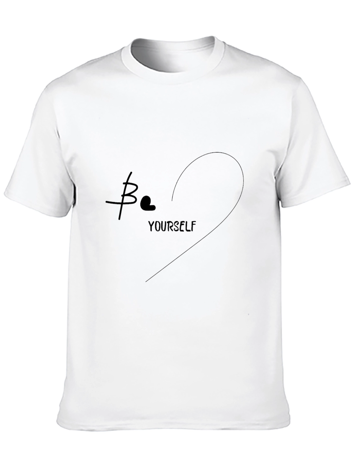 Be Yourself Black T-Shirt | Stylish Unisex Cotton Tee