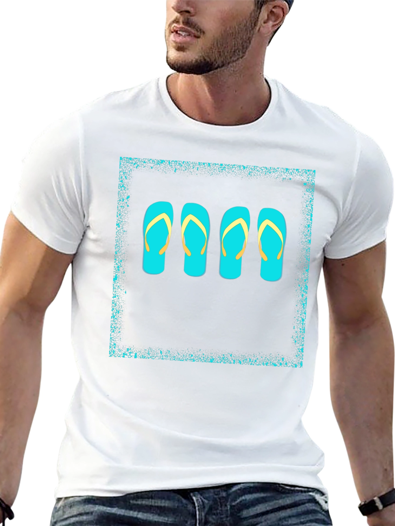 Flip Flop Graphic Tee - Black T-Shirt