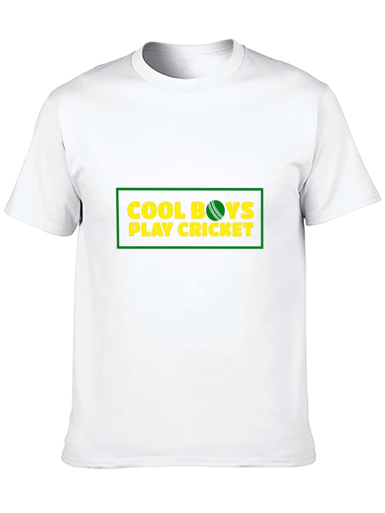 Cool Boys Play Cricket Graphic T-Shirt