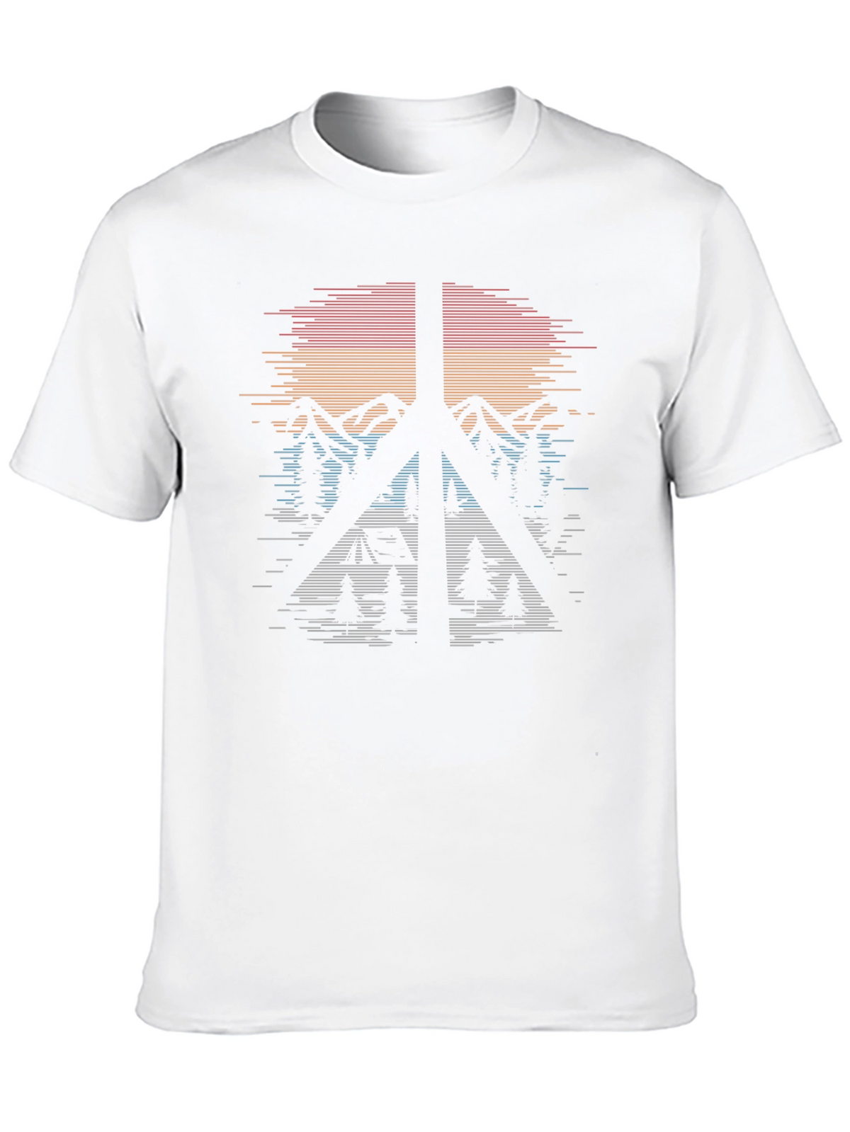 Peace Sign Camping Graphic T-Shirt