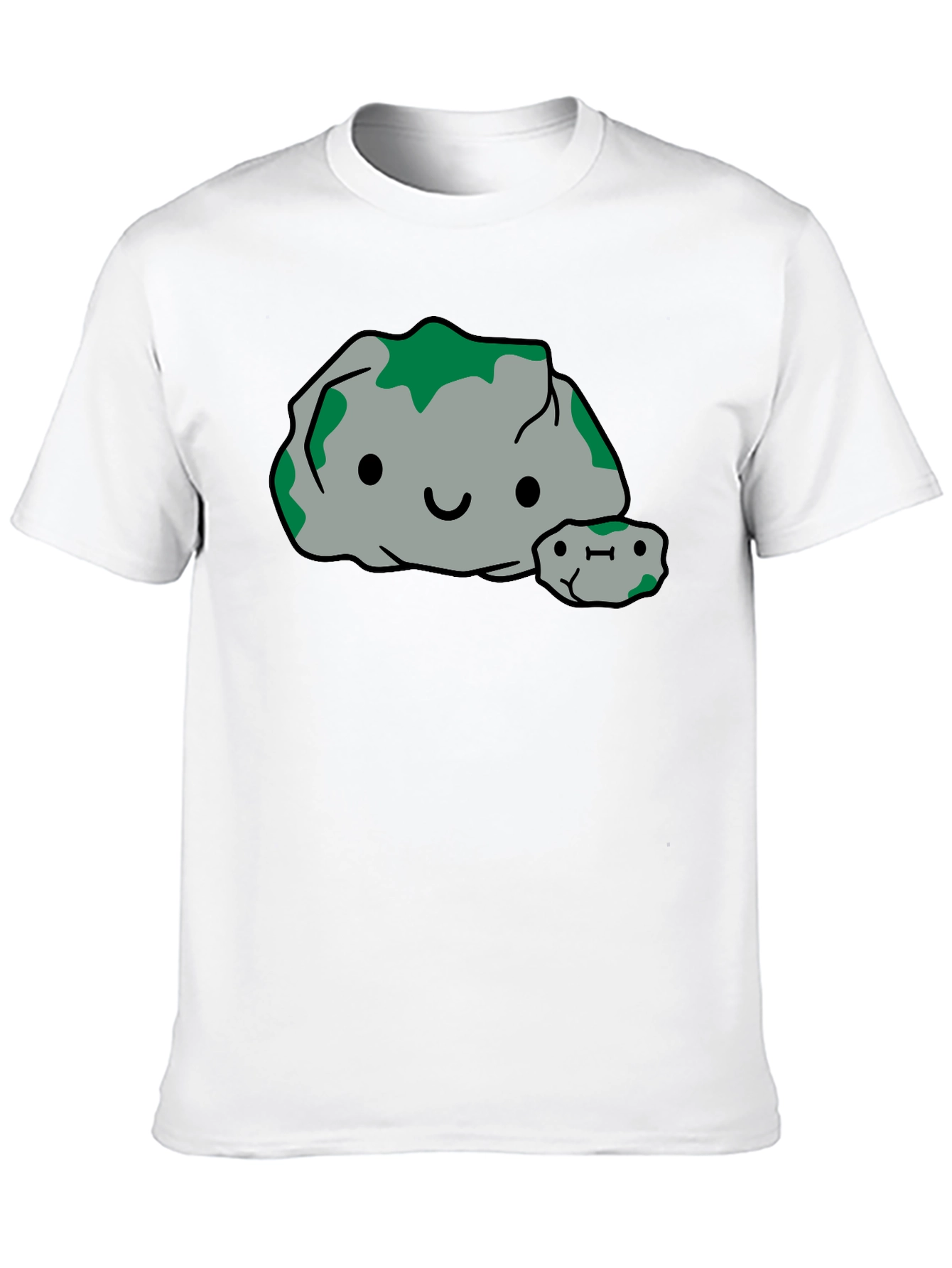 Cute Rock Family Graphic Tee - Black