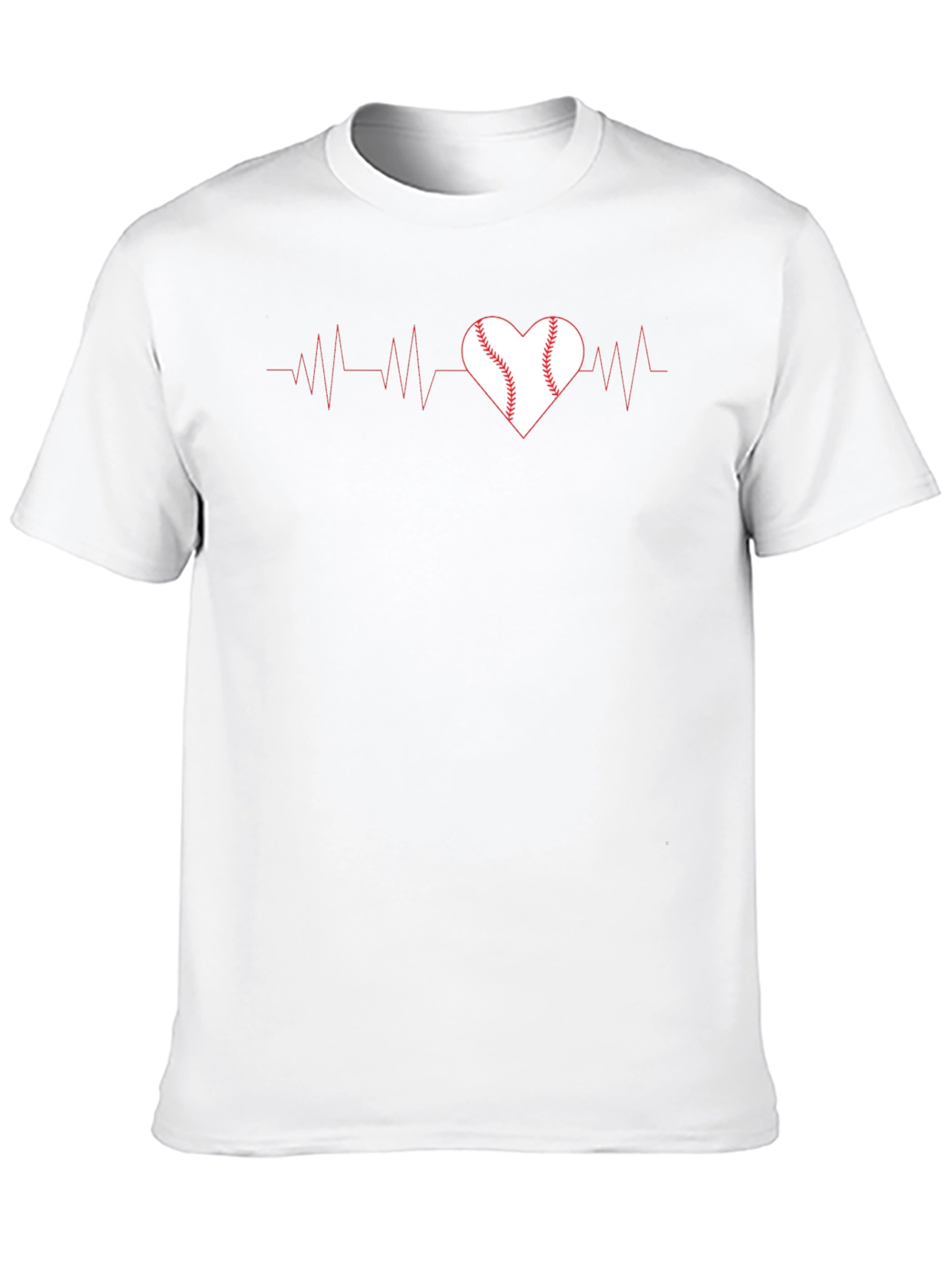 Baseball Heartbeat Graphic Tee - Love of the Game!