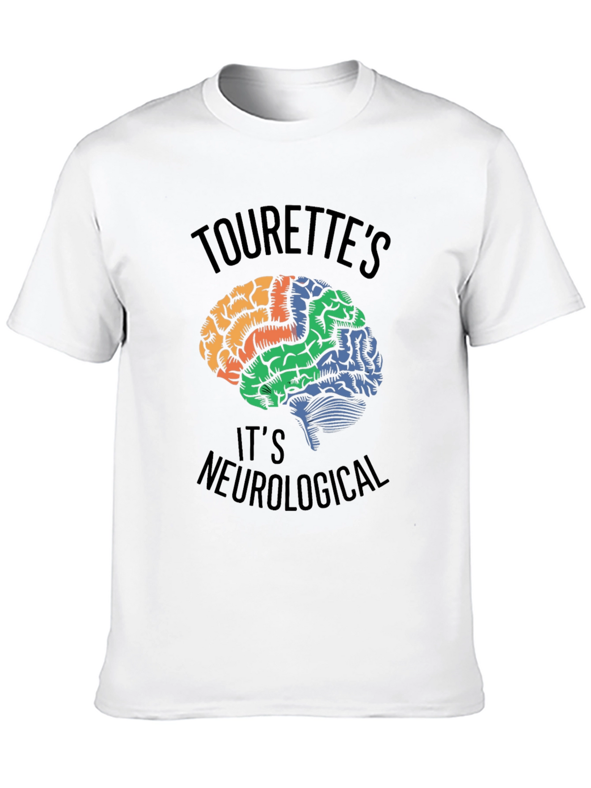Tourettes Awareness Brain T-Shirt - Neurological Tee