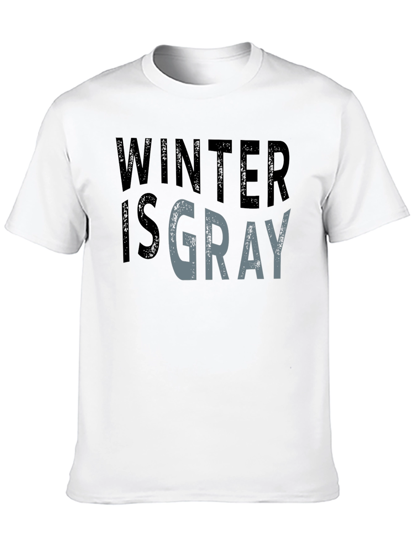 Winter is Gray Graphic Tee - Soft Cotton Blend