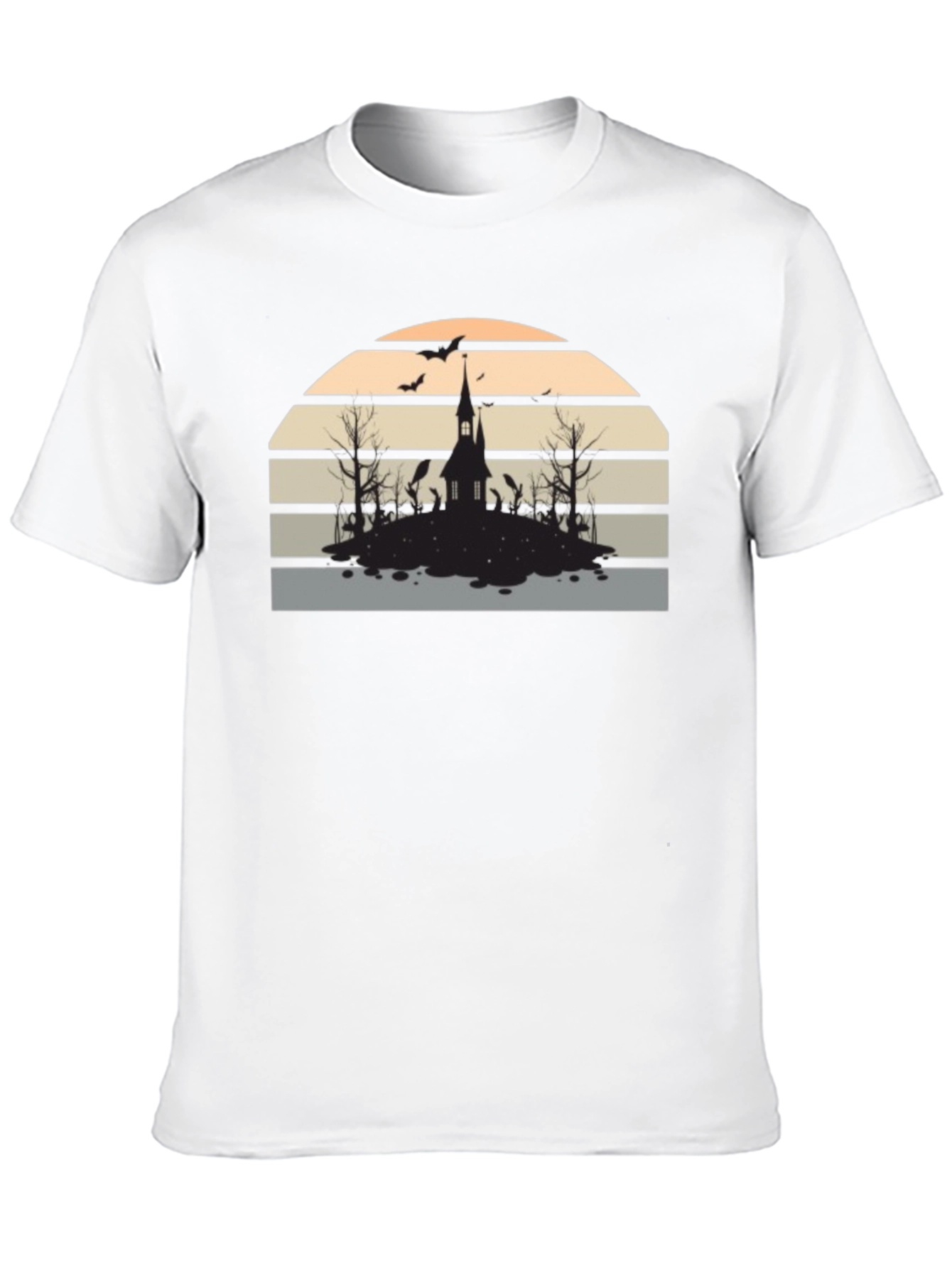 Spooky Sunset Graphic Tee - Halloween Ready!