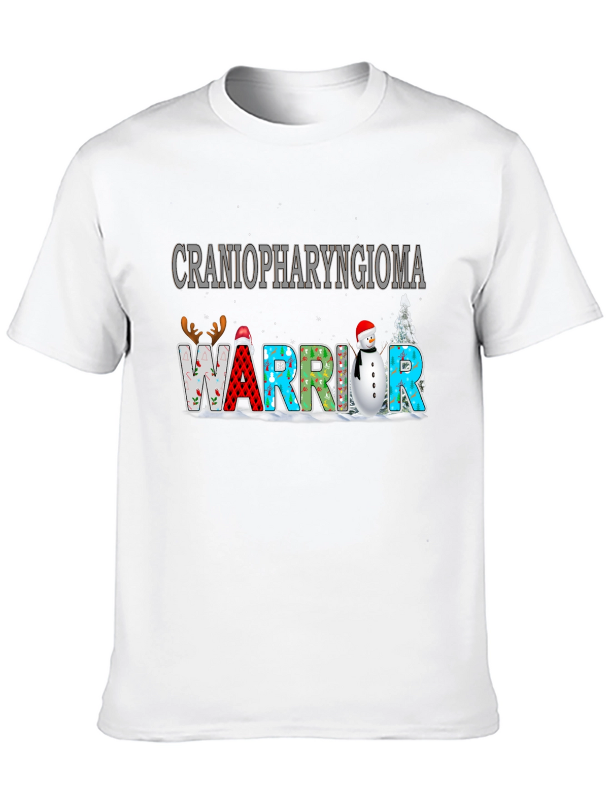 Craniopharyngioma Warrior Christmas T-Shirt