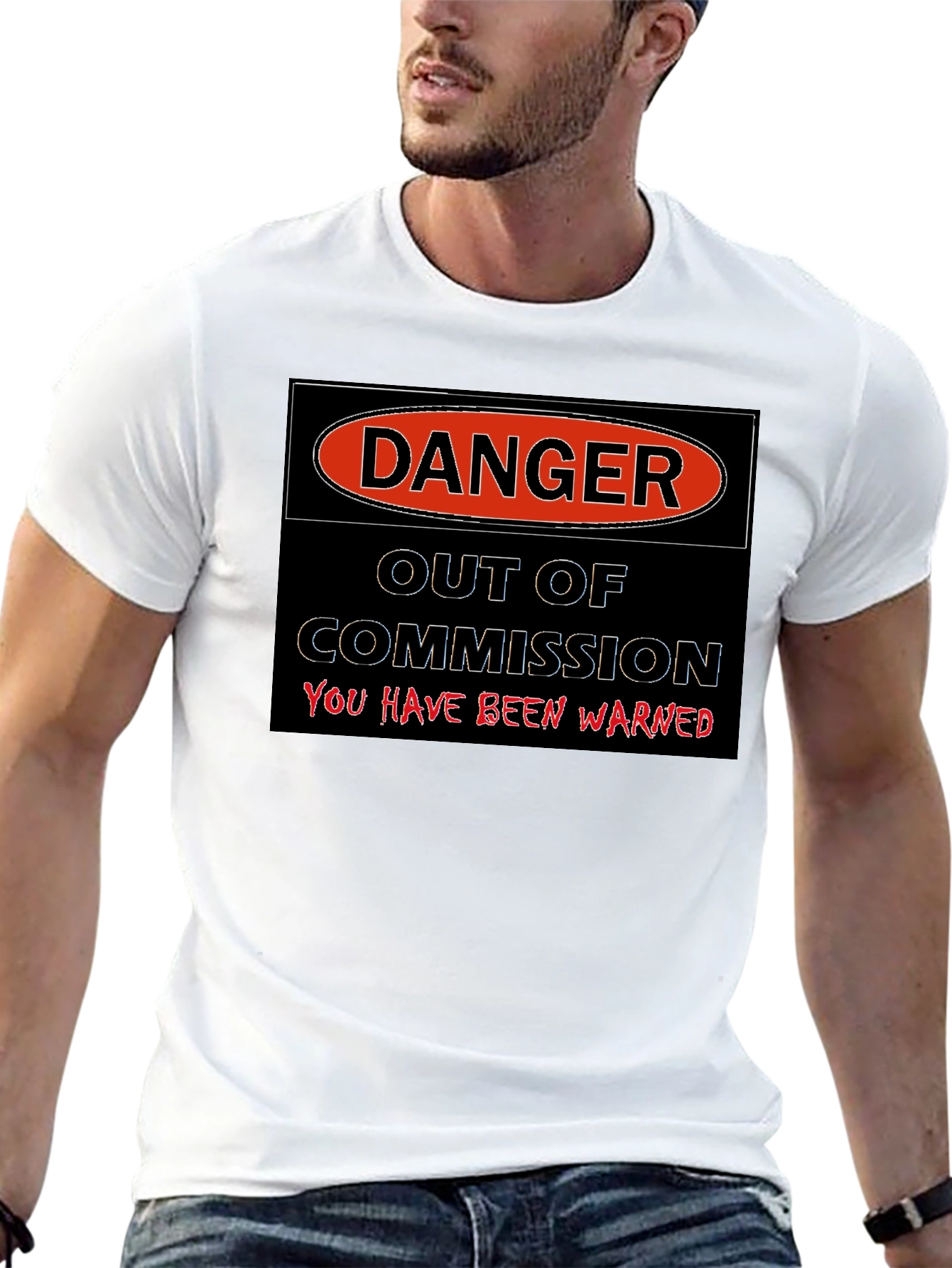 Danger Out of Commission Warning T-Shirt