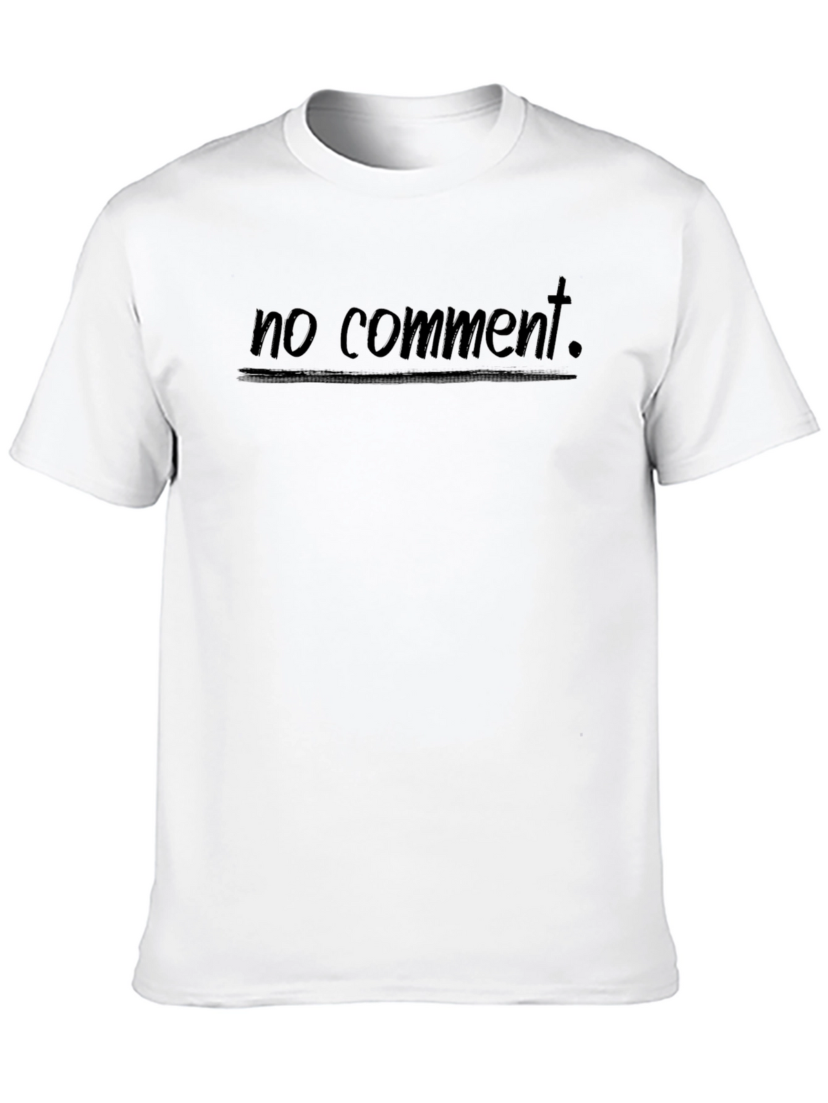 No Comment Graphic Tee - Soft Cotton Casual Top