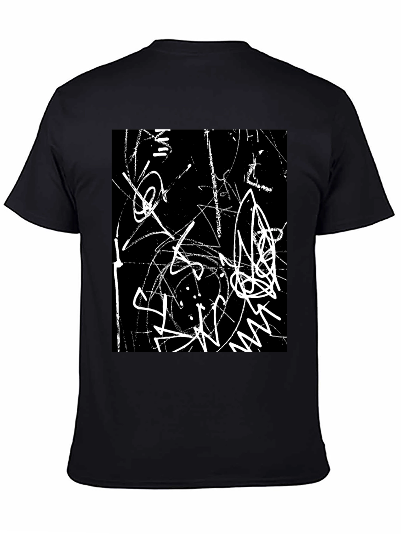 Abstract Art Black Graphic Tee