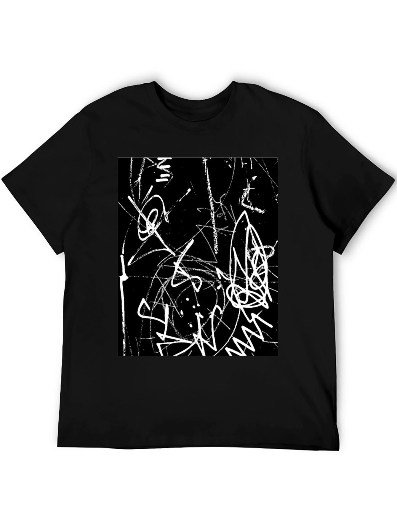 Abstract Art Black Graphic Tee