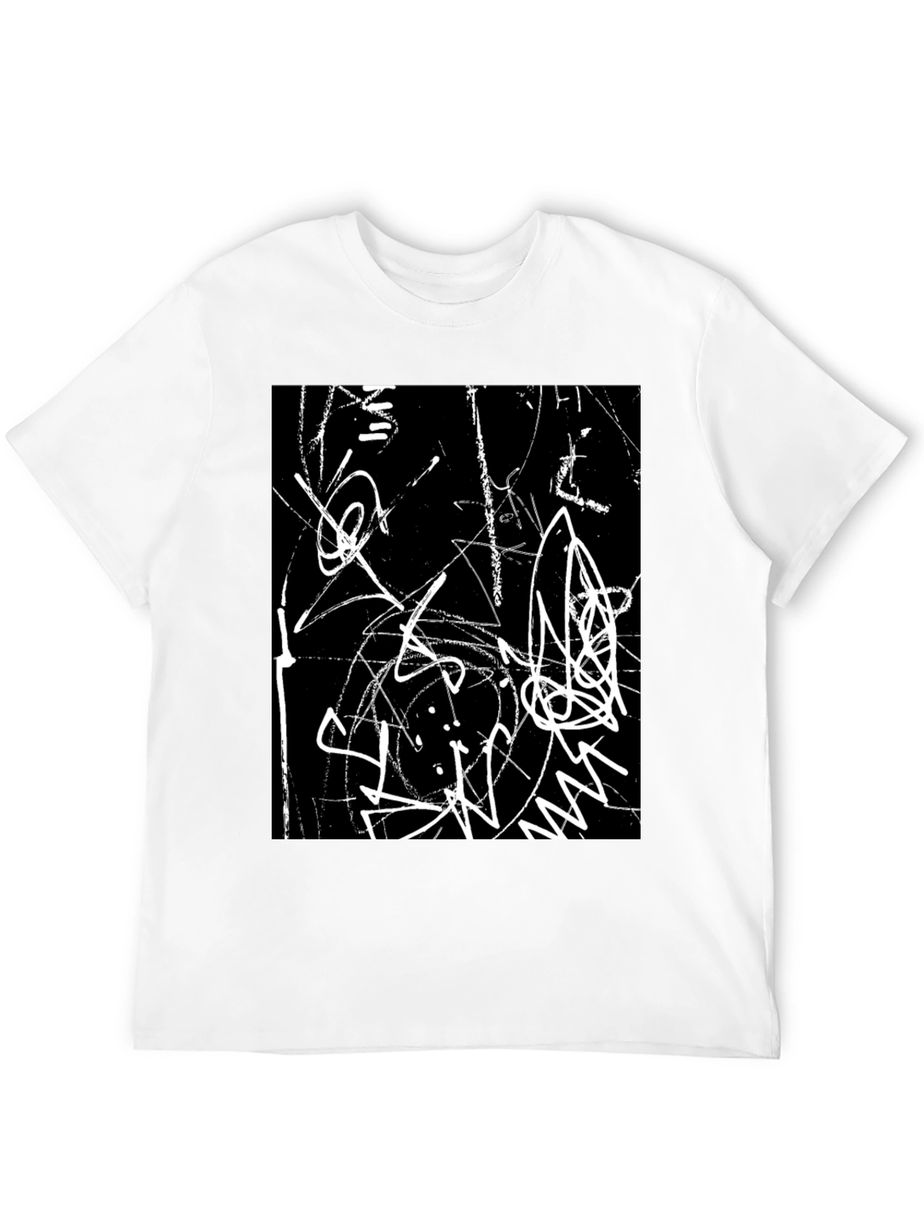 Abstract Art Black Graphic Tee