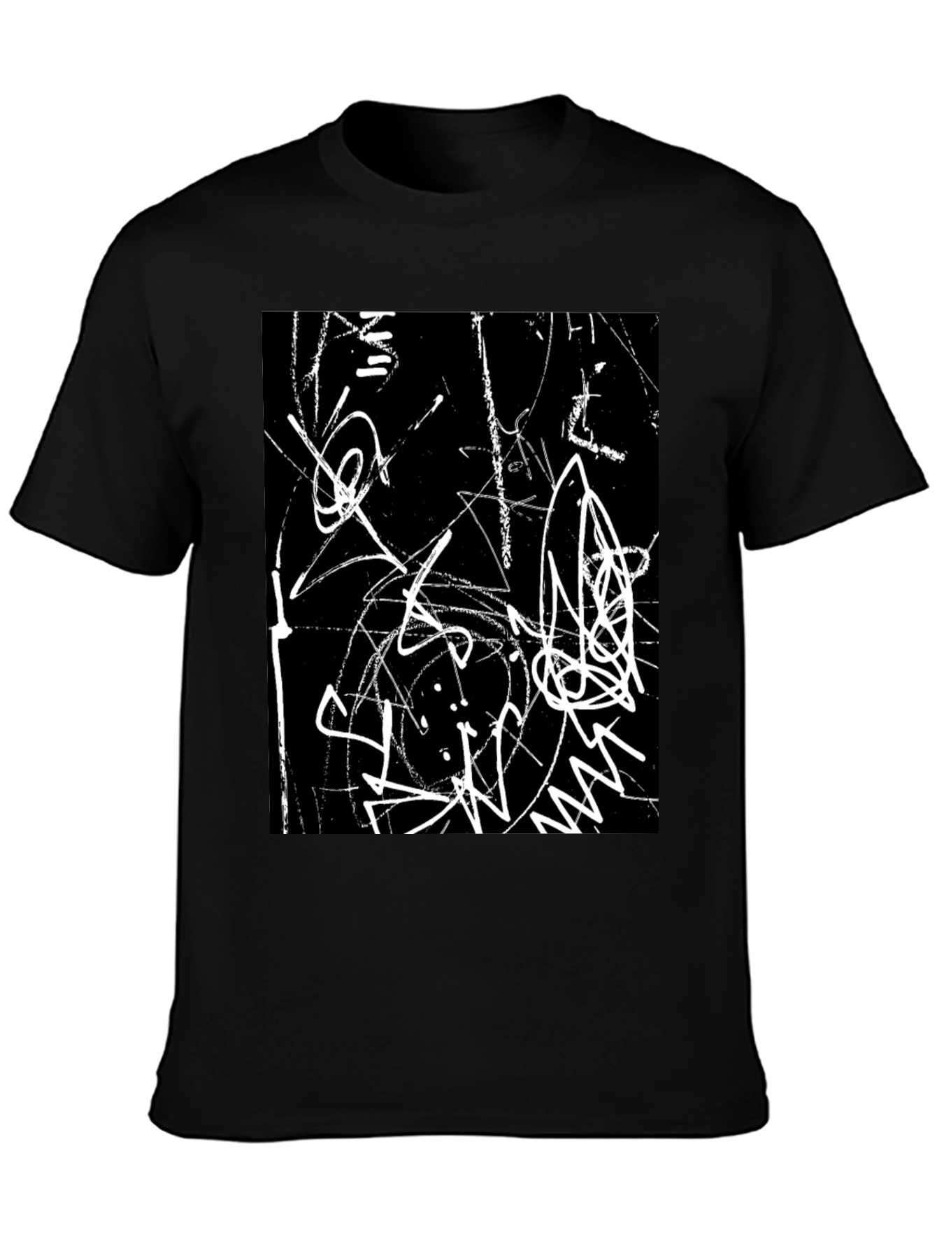 Abstract Art Black Graphic Tee