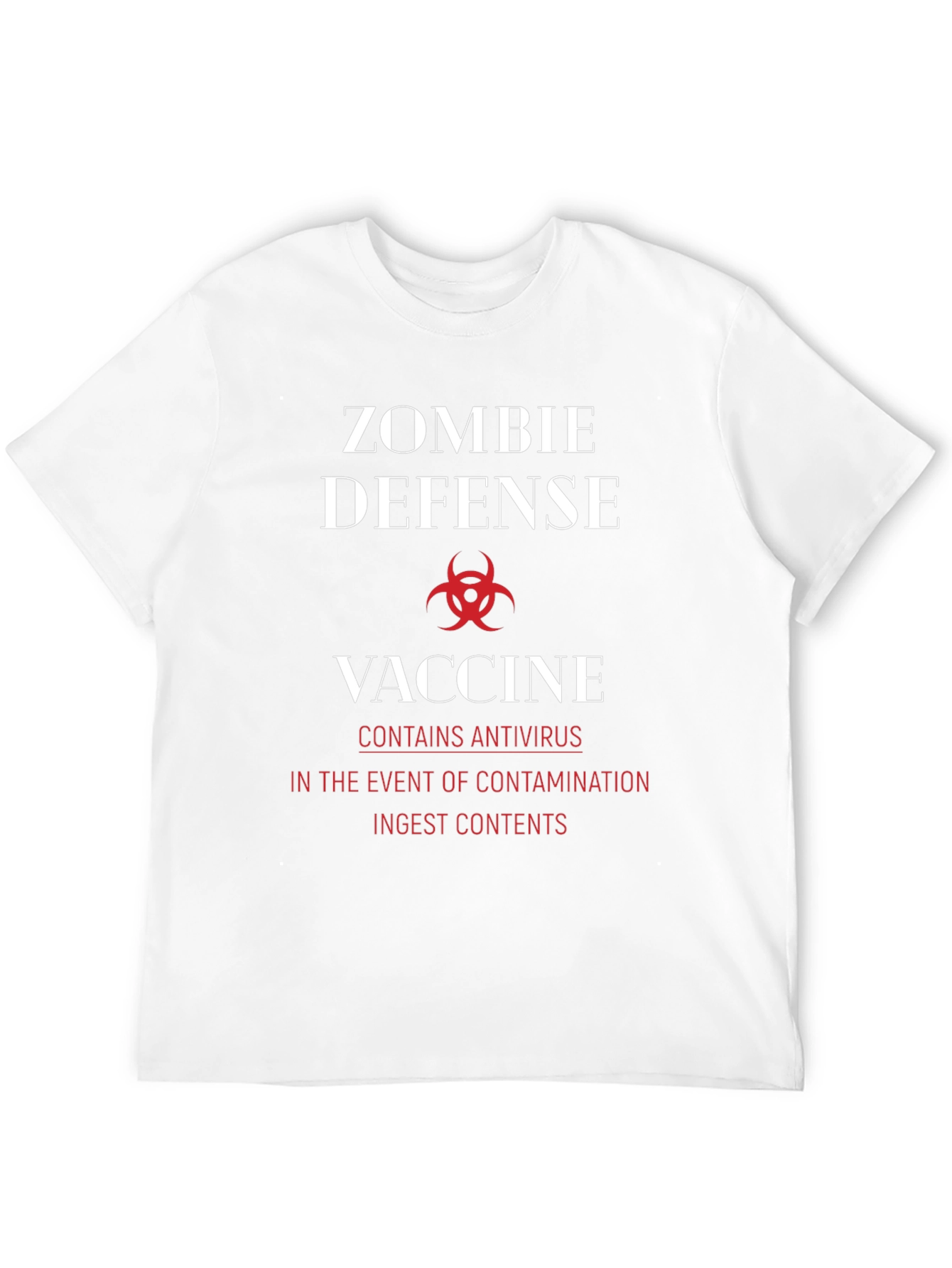 Zombie Defense Vaccine T-Shirt - Antivirus Protection