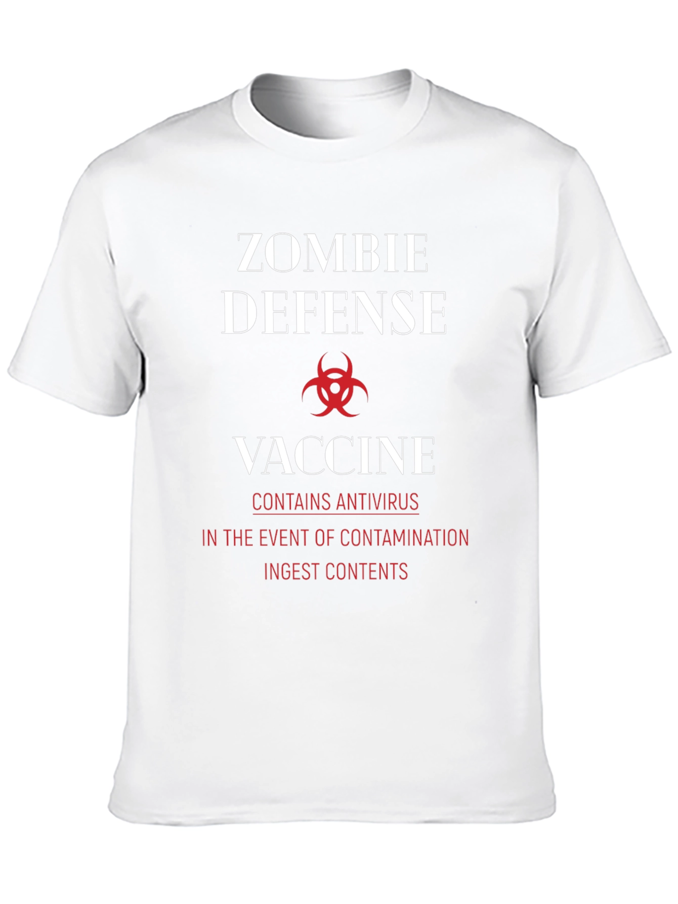 Zombie Defense Vaccine T-Shirt - Antivirus Protection