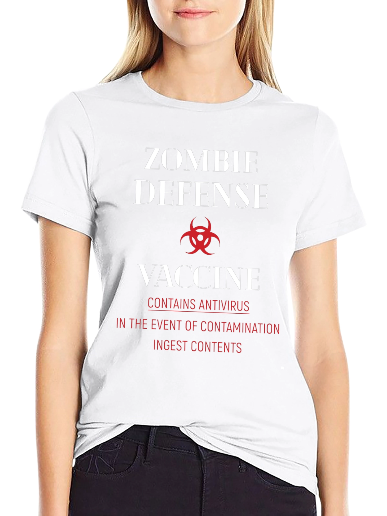 Zombie Defense Vaccine T-Shirt - Antivirus Protection
