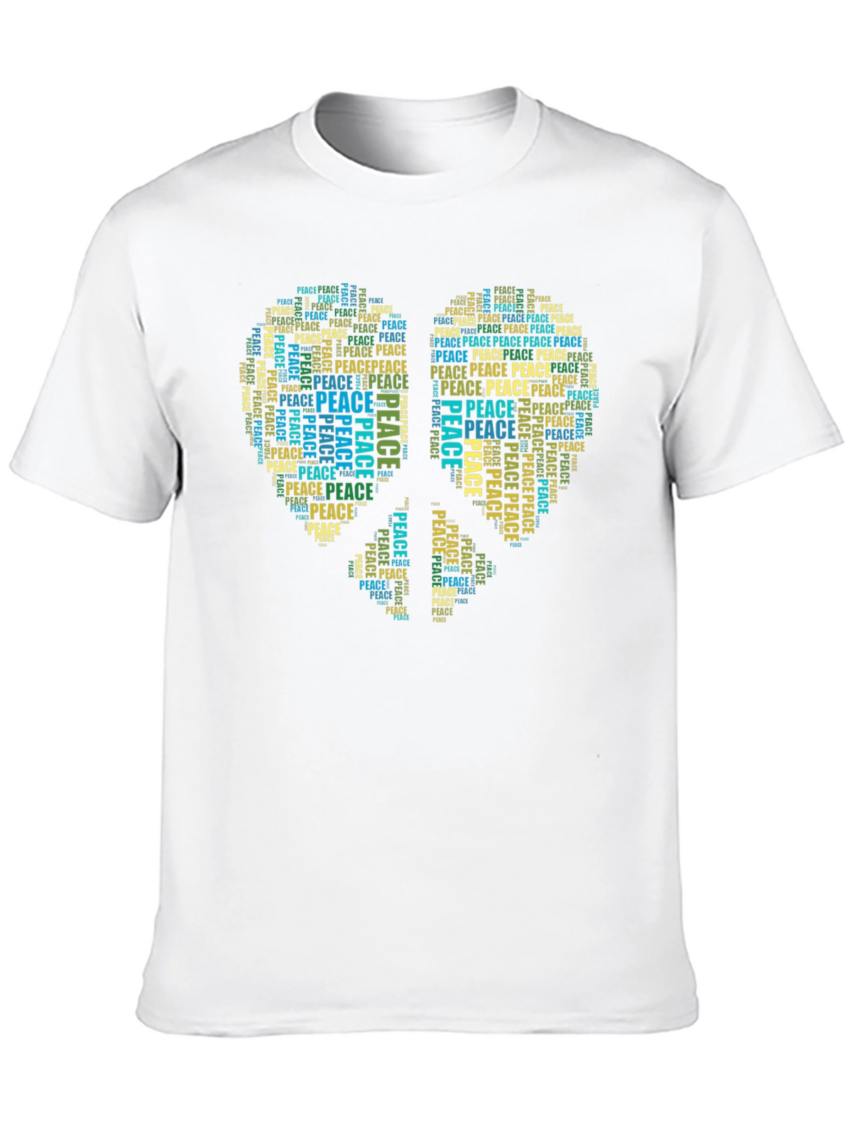 Peace Sign Word Art T-Shirt