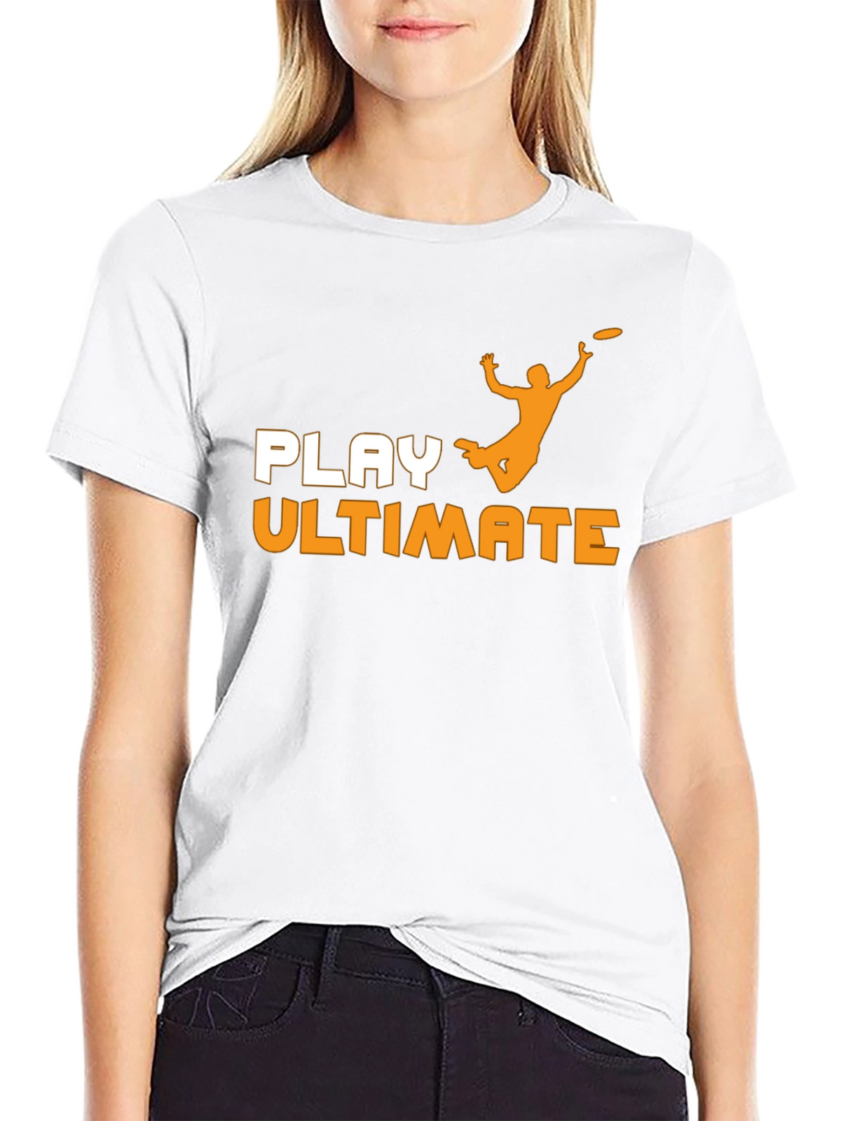 Play Ultimate Frisbee Black T-Shirt