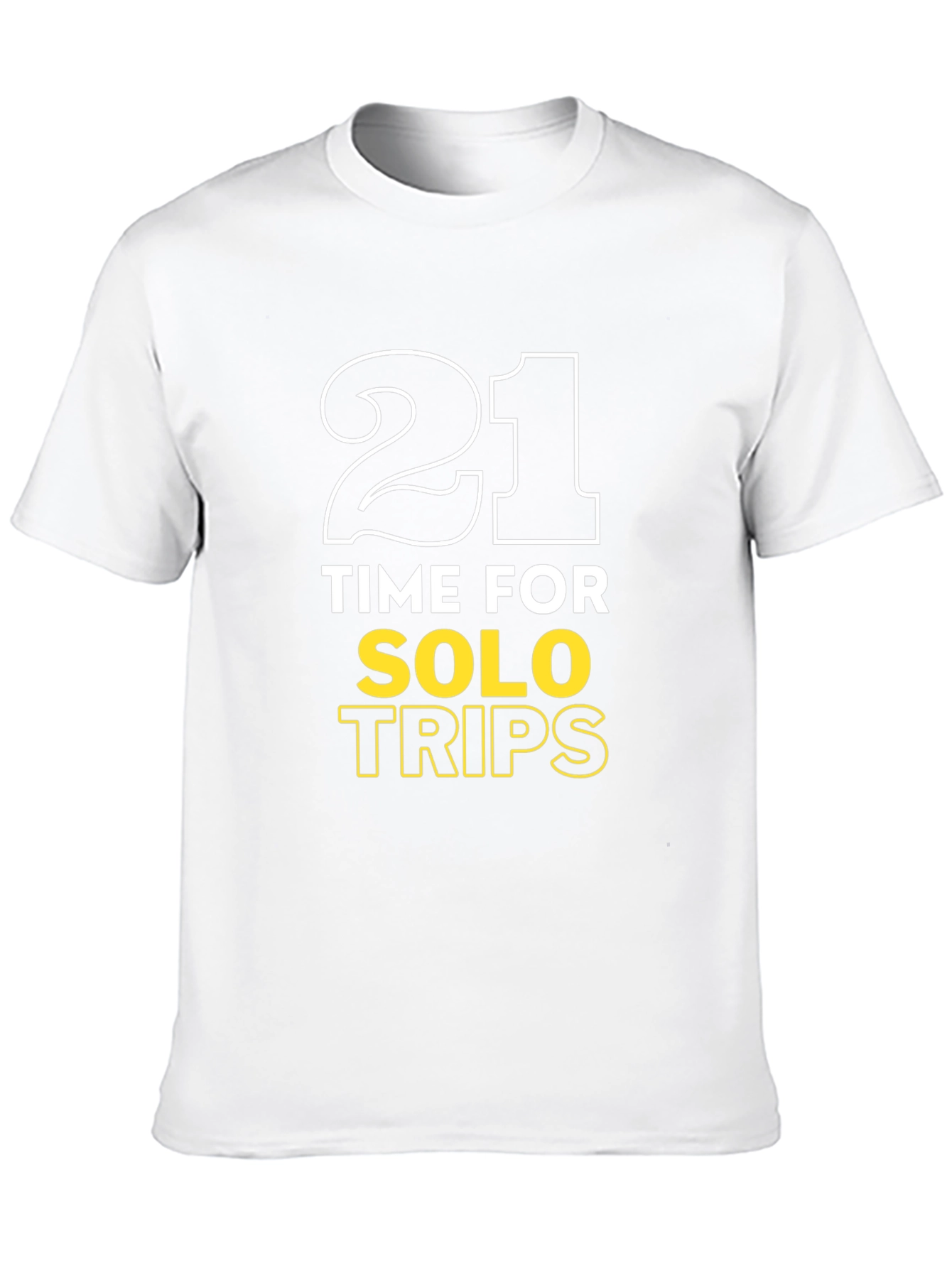 21 Solo Trips Black Graphic Tee