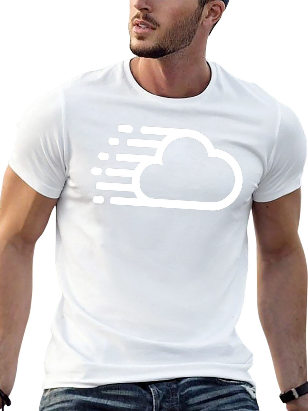 Modern Cloud Graphic T-Shirt - Soft & Stylish