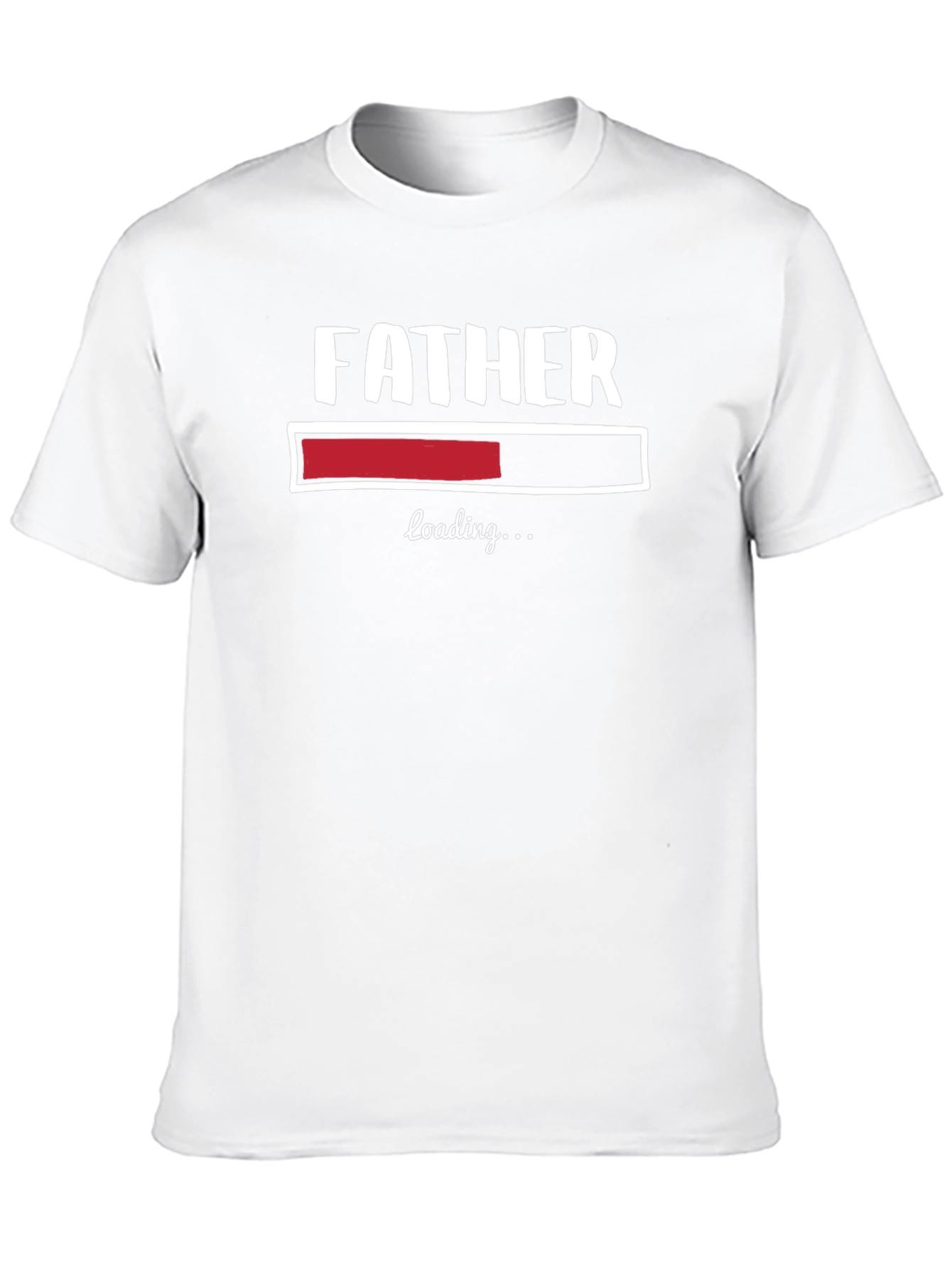 Father Loading Funny Graphic T-Shirt - Black