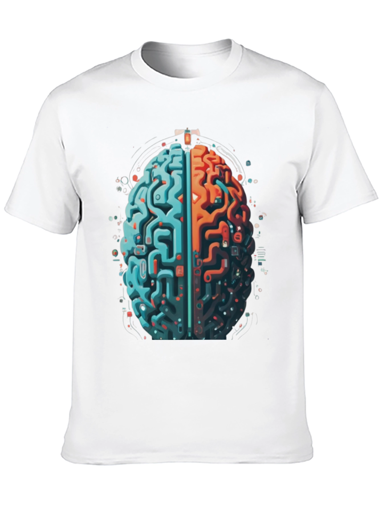 Brain Circuit Graphic Tee - Black