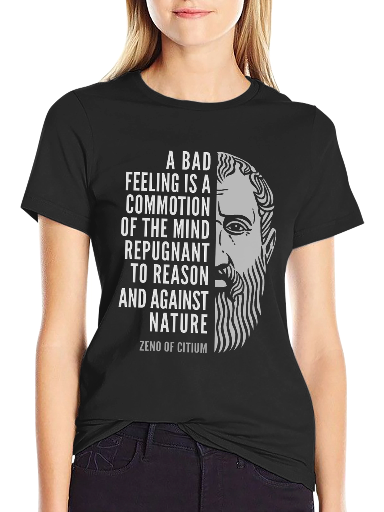 Zeno of Citium Philosophy T-Shirt - Stoic Wisdom
