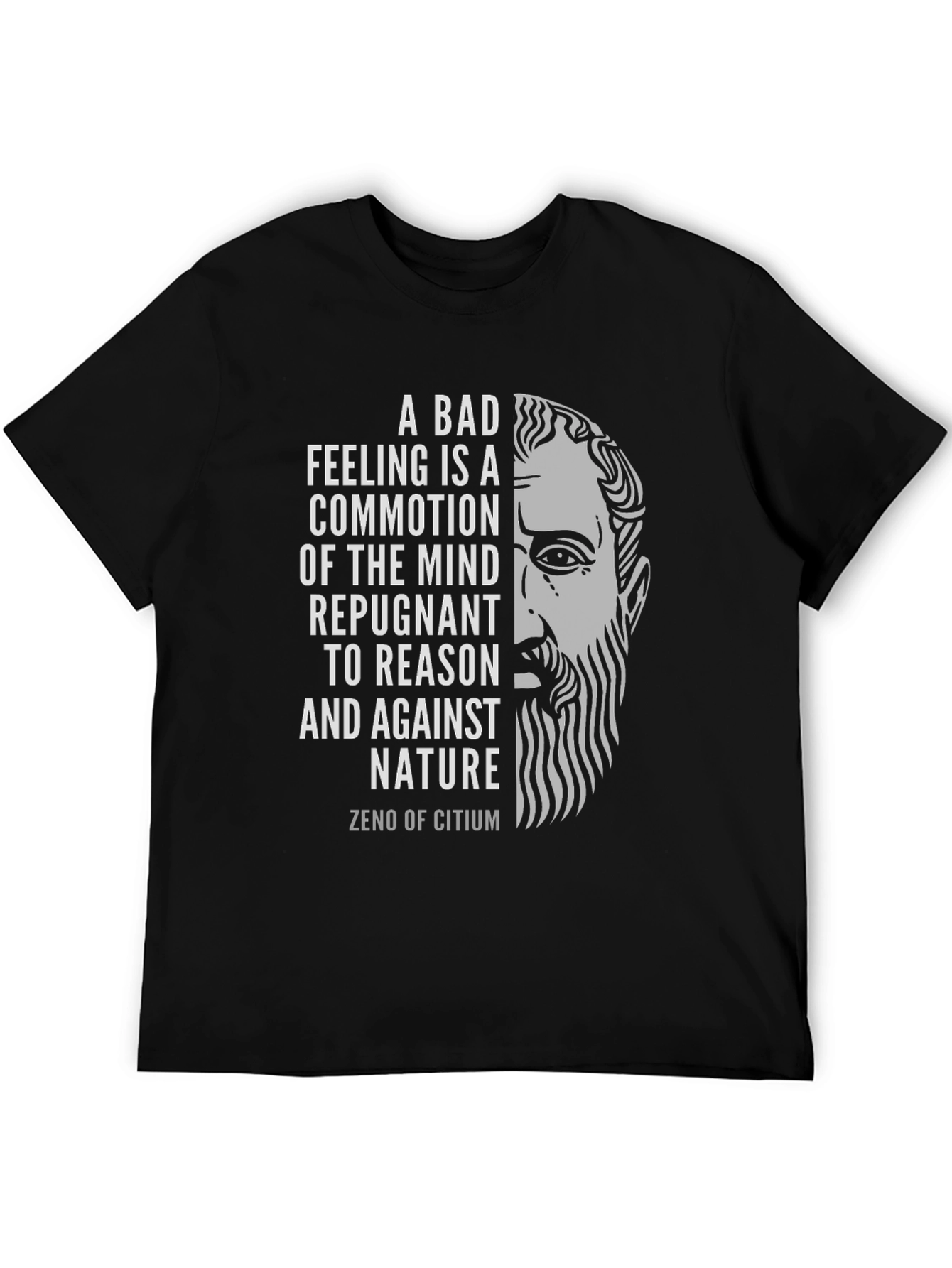 Zeno of Citium Philosophy T-Shirt - Stoic Wisdom