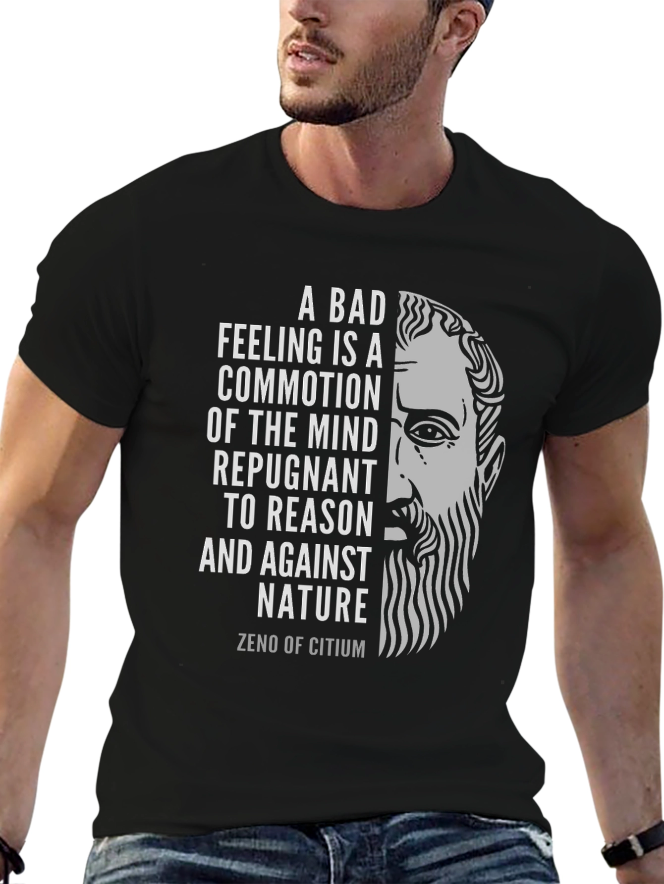 Zeno of Citium Philosophy T-Shirt - Stoic Wisdom