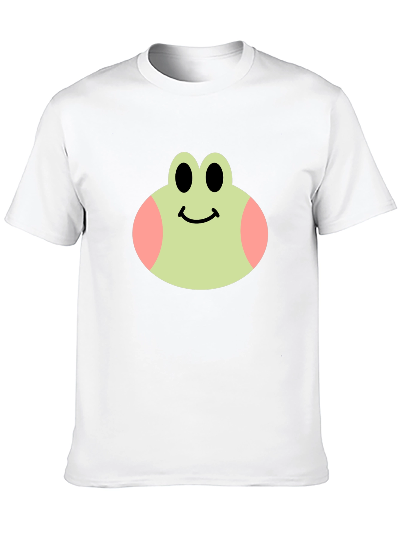 Cute Frog Face Black T-Shirt