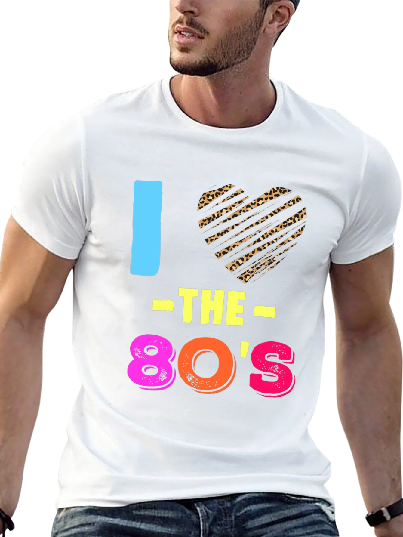 I Love the 80s Retro Style Graphic Tee
