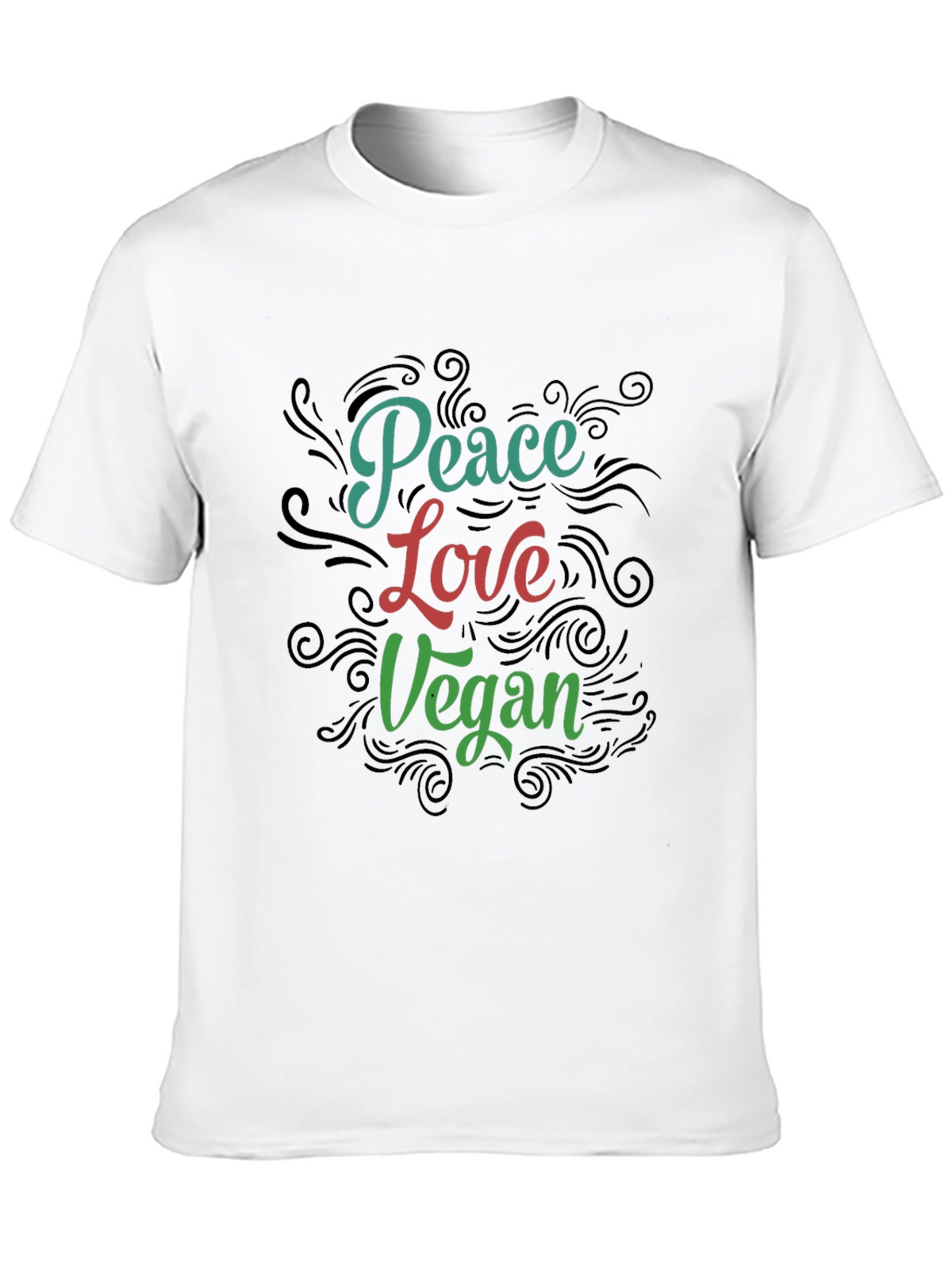 Peace Love Vegan Graphic T-Shirt