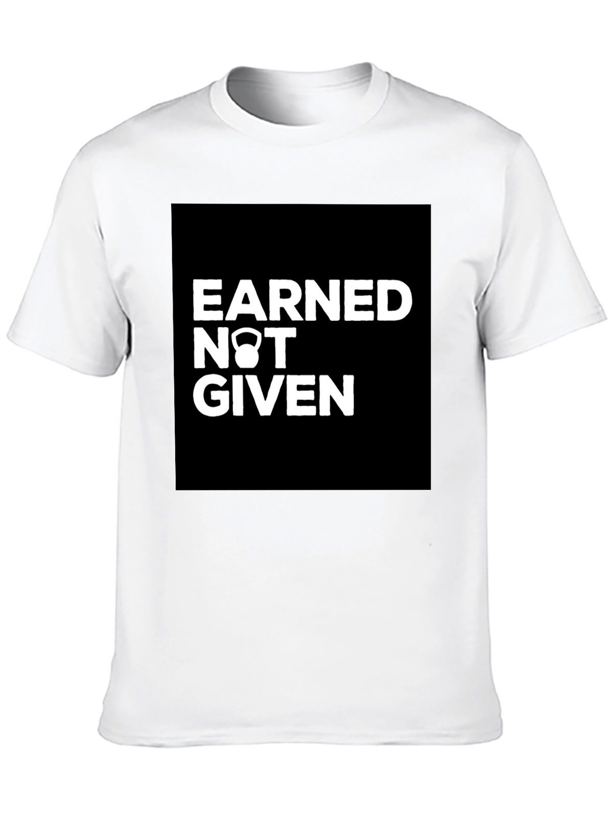 Earned Not Given Kettlebell Graphic T-Shirt