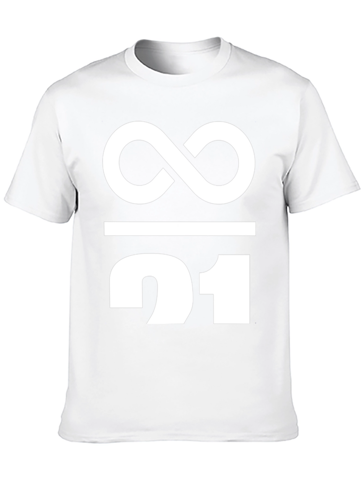 Infinity / 21 Graphic Tee - Black Cotton Blend