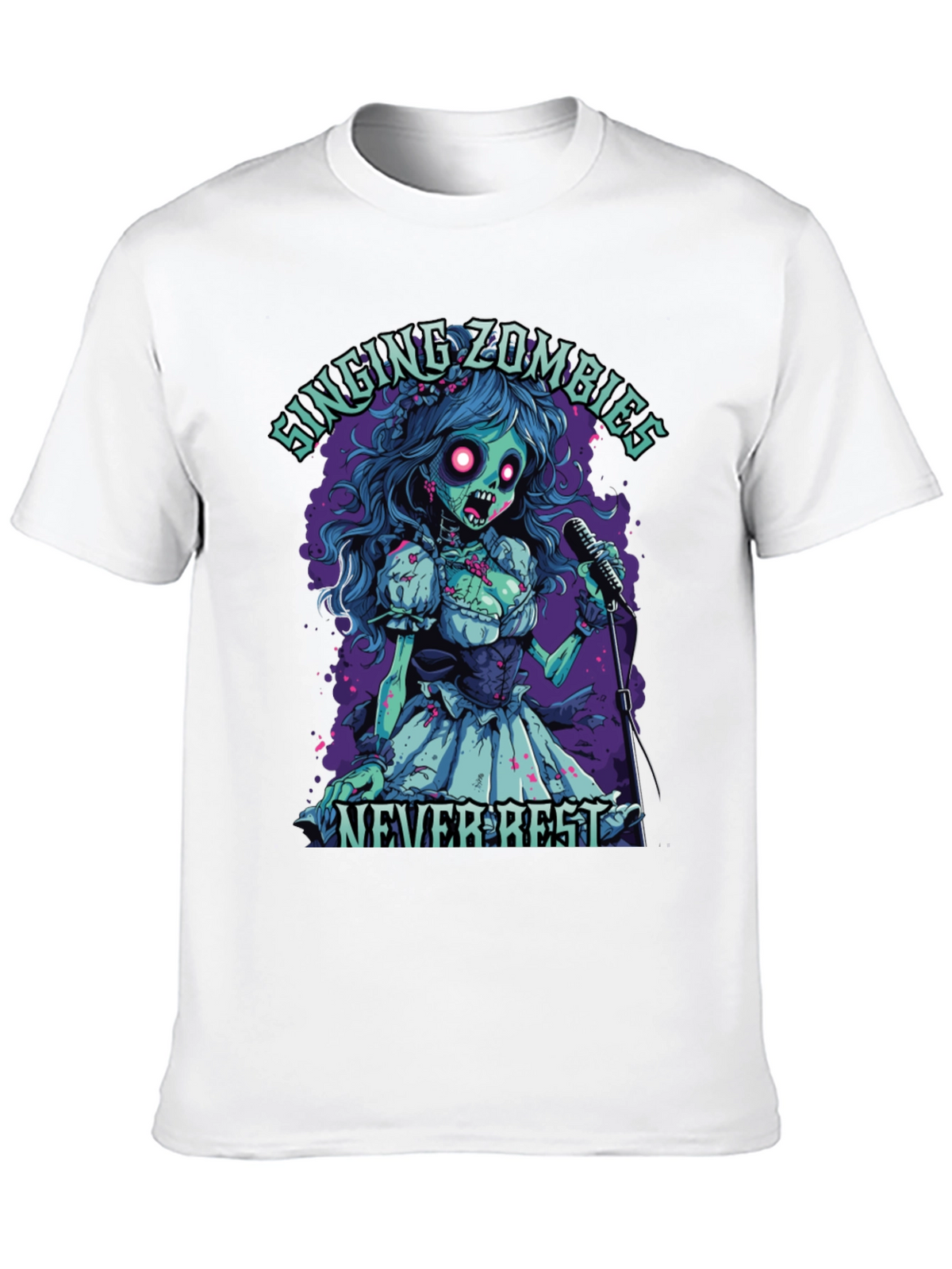 Singing Zombie Graphic Tee - Never Rest!